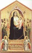 GIOTTO di Bondone Enthroned Madonna with Saints (mk08) china oil painting reproduction